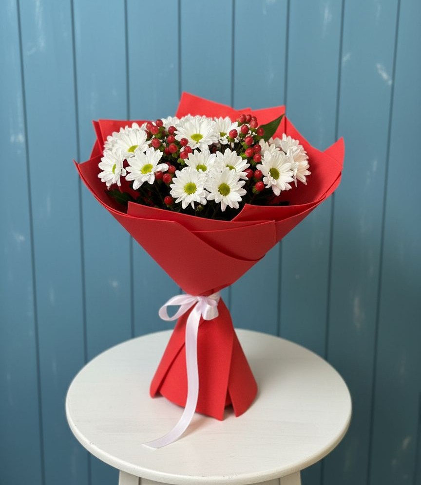 Букет цветов из: Хризантемы в Прикумском