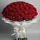 Букет 101 Красная роза Блэк Мэджик в Прикумском