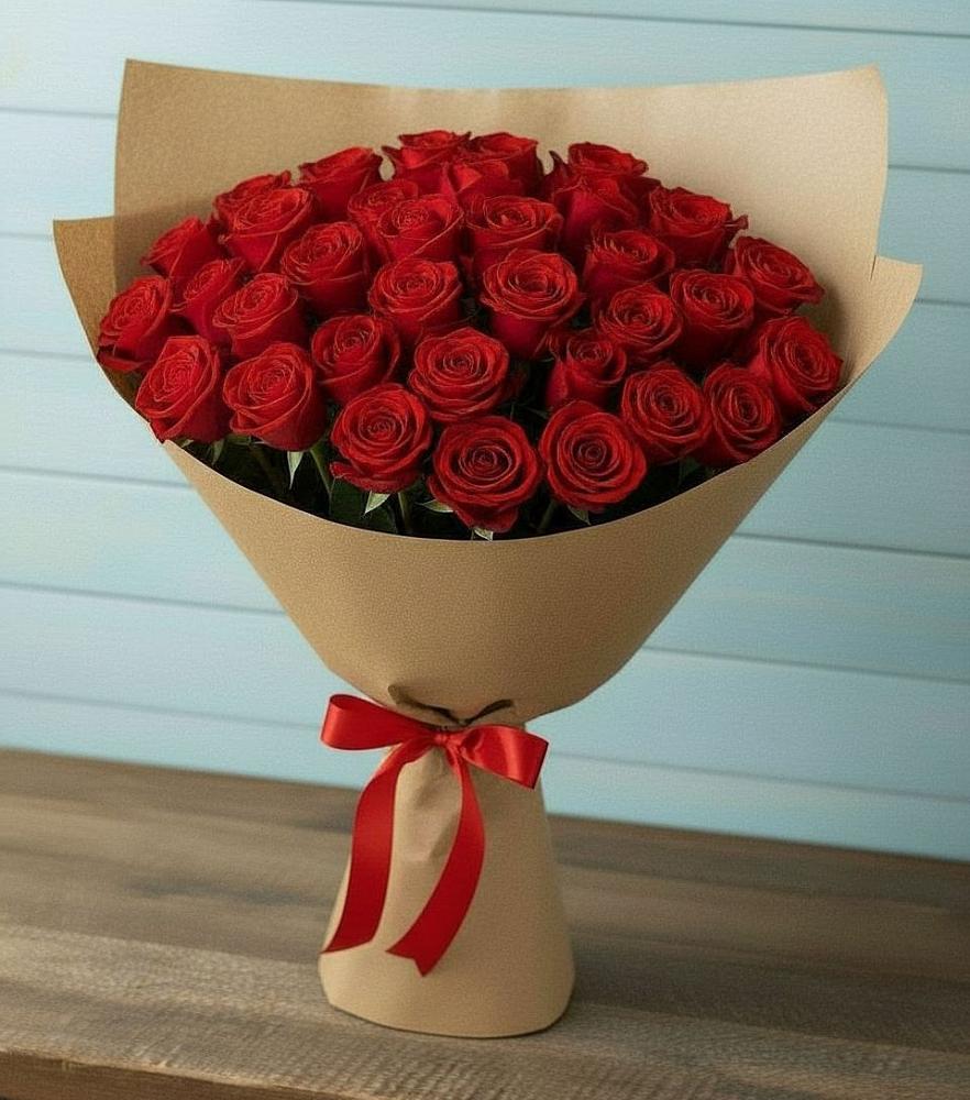 Букет Красные розы Милано в Прикумском