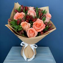 Букет цветов из:  Розы и Альстромерии в Прикумском