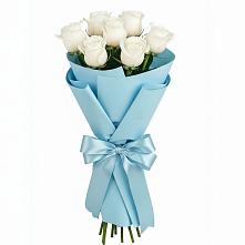 Букет 7 белых роз Проуд #REPLACE_PRED# Прикумском