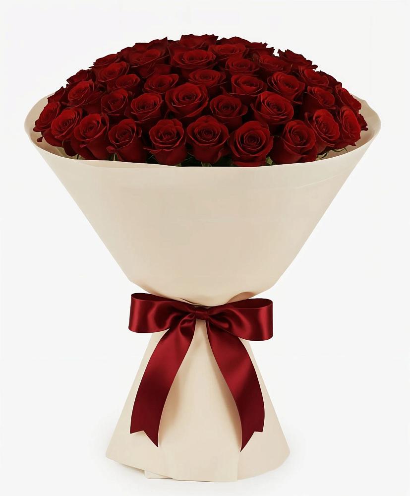 Букет 101 Бордовая роза Блэк Бакарра в Прикумском