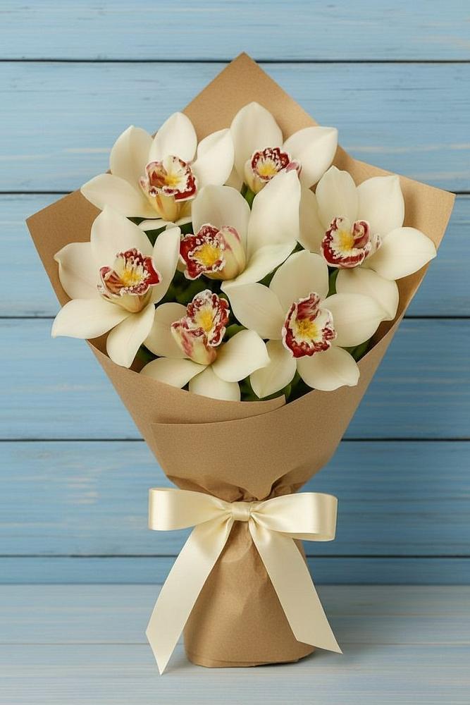 Букет цветов из: Орхидеи и Розы в Прикумском