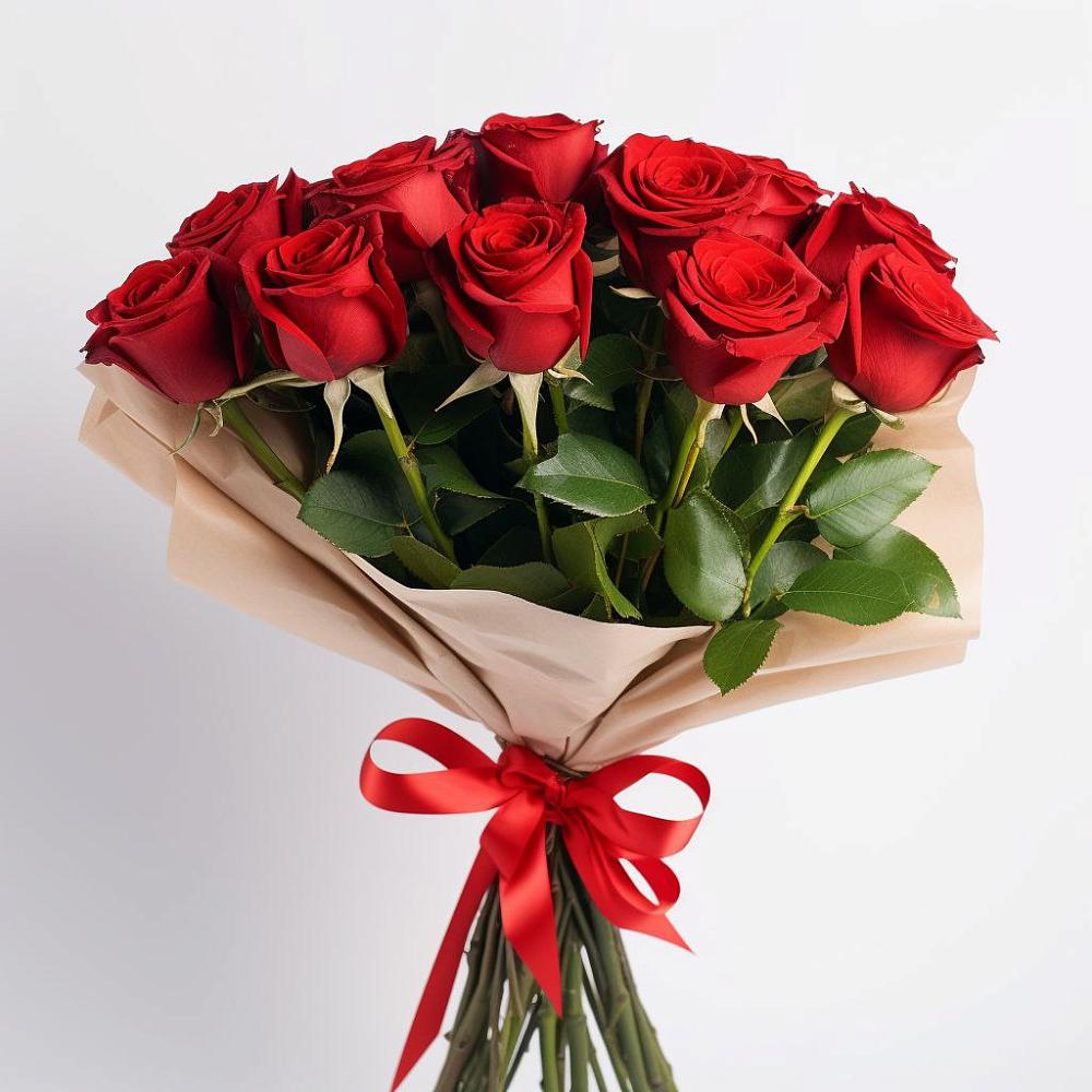 Букет 11 Красных роз Эдлесс Лав в Прикумском