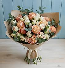 Букет цветов из:  Альстромерии и Розы в Прикумском